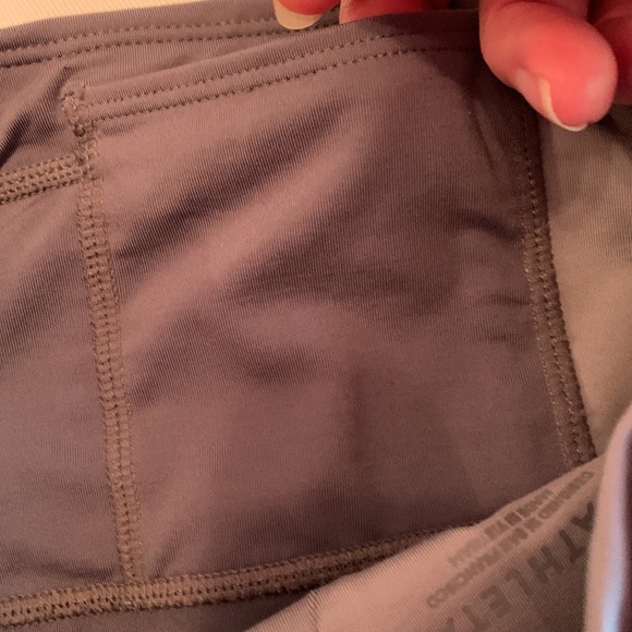 ATHLETA Leggings, Size XS. Color is Light gray, dark gray, and black - Picture 11 of 16